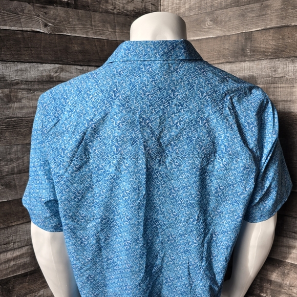 Tommy Bahama Coast Crescent Wave Camp Shirt Short Sleeved Mens Large - Picture 9 of 16